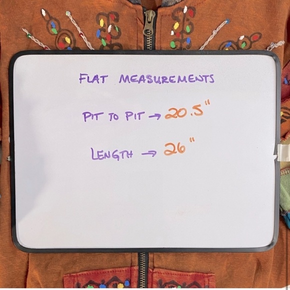 Rising International Orange Sun Rainbow Patchwork Stone Wash Full Zip Hoodie M - Picture 7 of 14